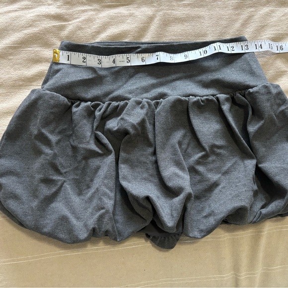 Wilfred | Aritzia Ponteflex Isla bubble Skirt charcoal gray stretch waist small - Picture 8 of 9